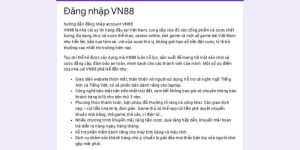 Vn88 đăng nhập